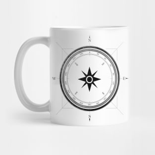 Black Grunge Compass I Mug